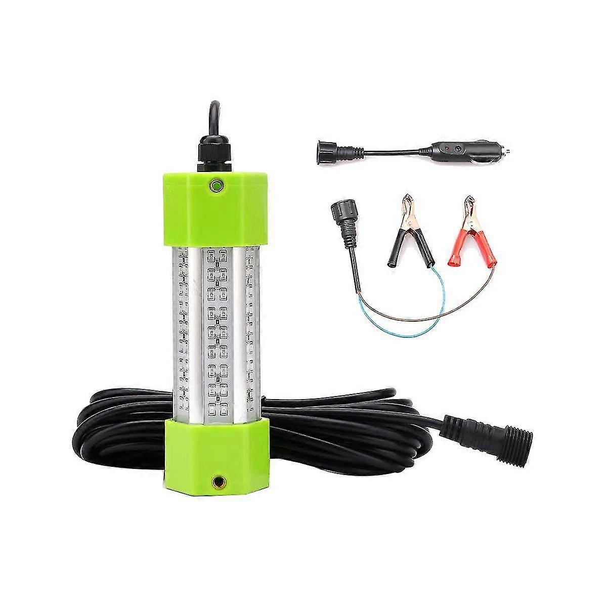 70w Waterproof High Power Glowing Boat Fish Attractants Green Lure Fishing Lights With Charger Plug
