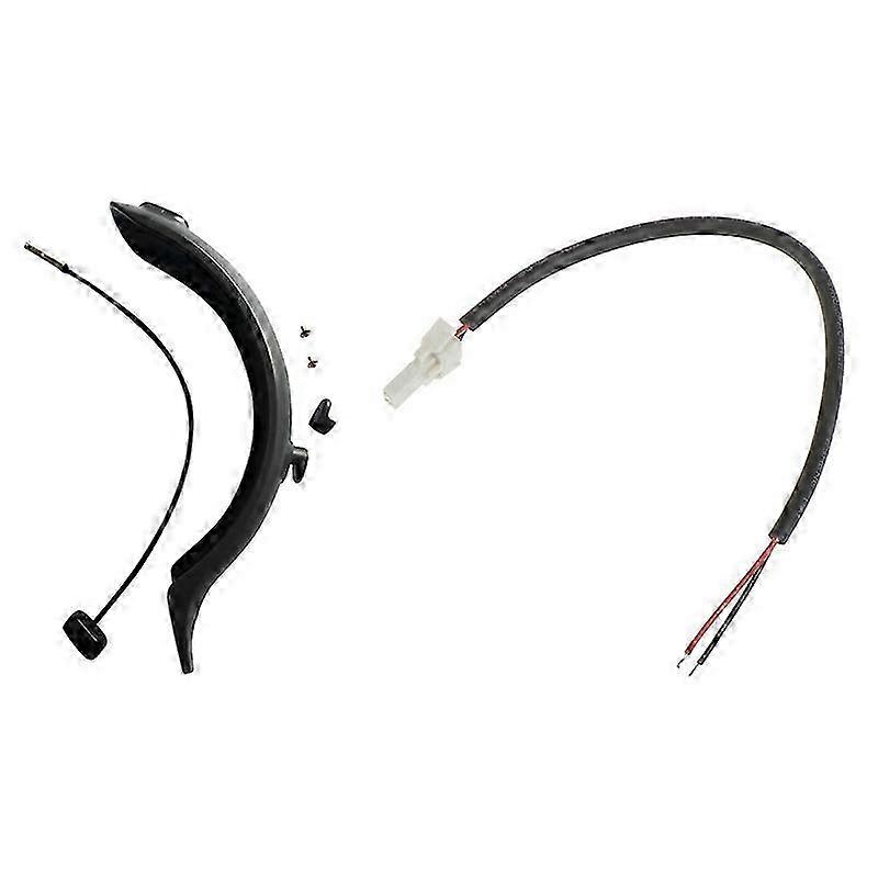 Rear Mudguard +Taillight & Led Smart Tail Light Cable for M365
