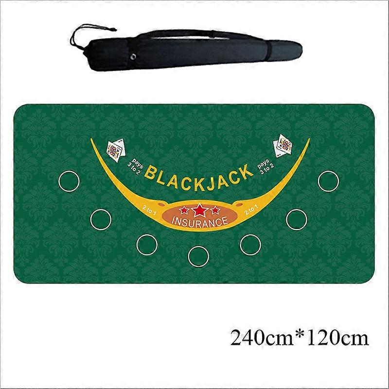 Blackjack Suede Table Cloth Gambling Rubber Black Jack Baccarat Casino Poker Tablecloth Card Game Top Table Mat with Pattern