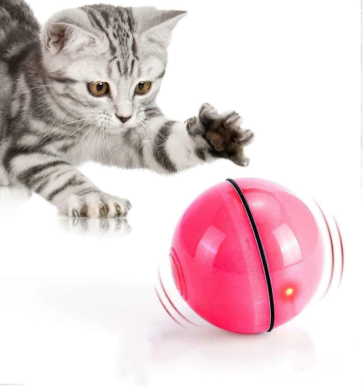 Interactive Cat Toy Ball With Led Light 360 Degree Self-spinning Ball