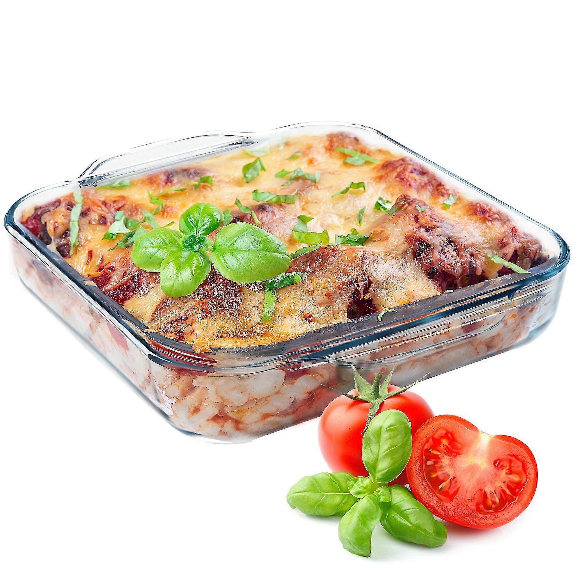 KADAX Caserola 2.4L Cuptor Mic Bake Square 25cm