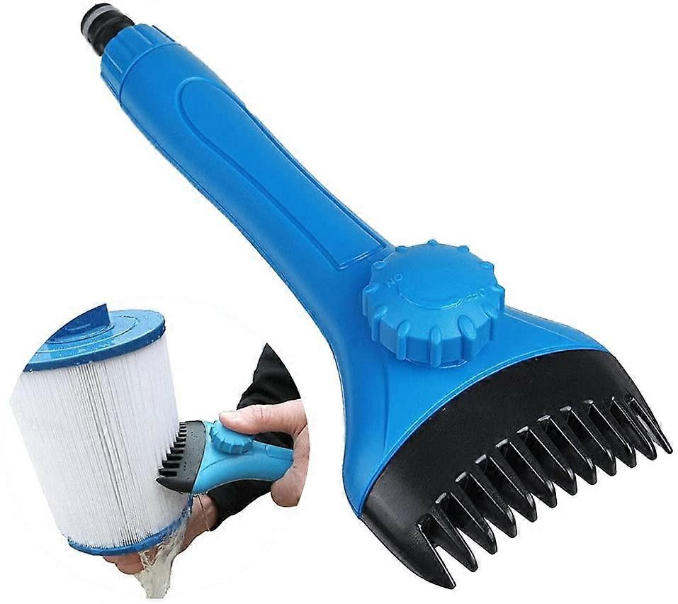 Fong Pool Filter Patrone Reiniger, Handheld Filter Düsenreiniger für Hot Tub Pool Spa Clean Filter Teich Reinigung Zubehör
