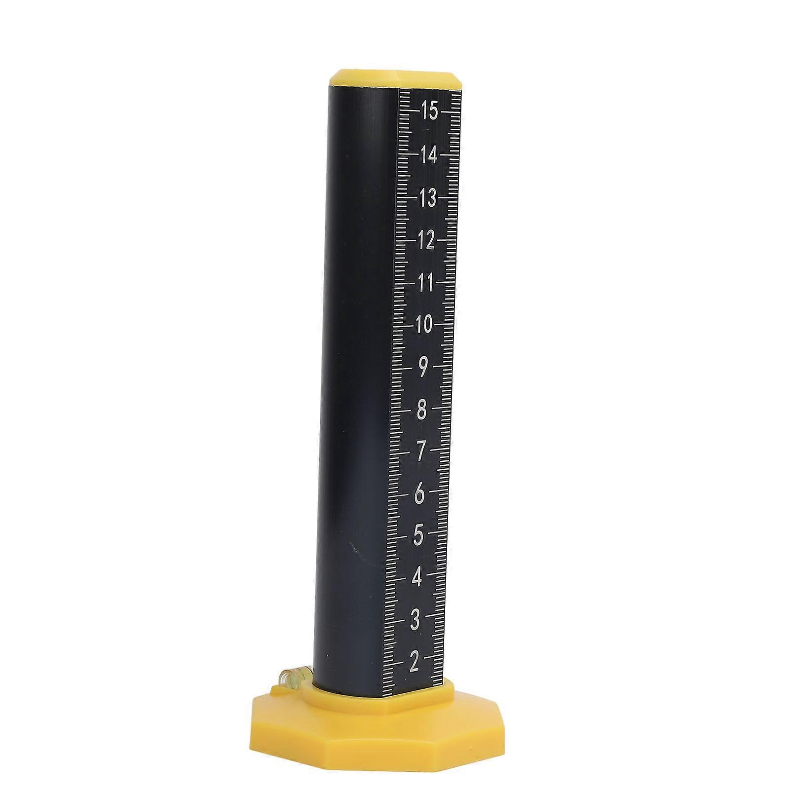 Equal Height Ruler Accurate Double Sided Scale Thickened Rust Proof Gradienter Ruler for Indoor Outdoor Black Inverted