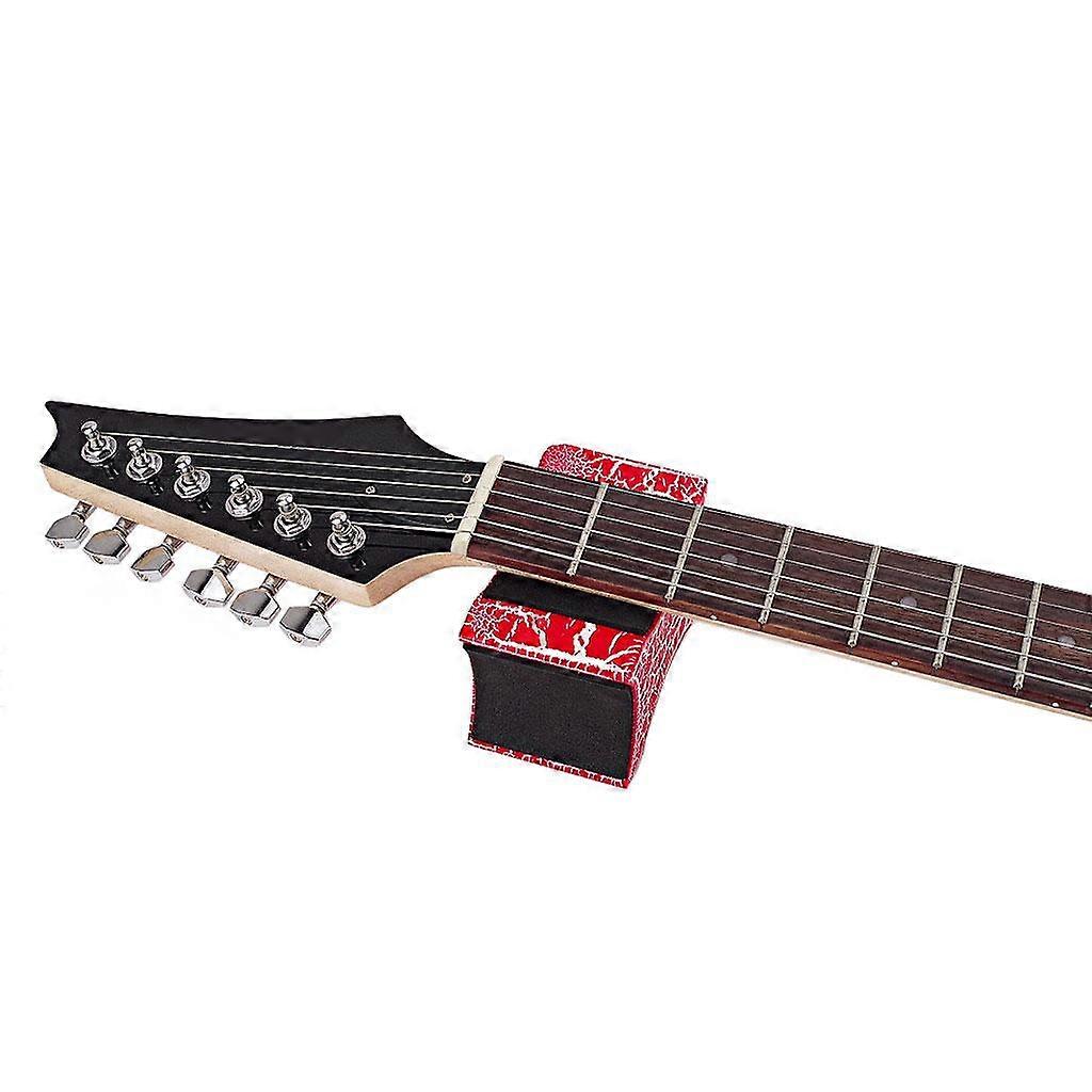 Guitar Neck Rest Support Pillow, Universal Anti-Slip Wooden Neck Rest Works, Two Height Design for Guitar Bass Mandolin Ukulele String Instrument