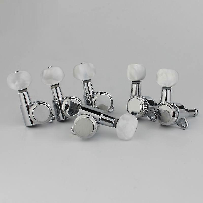 Chrome silvery color Guitar Locking Tuners Guitar tuning peg machine head