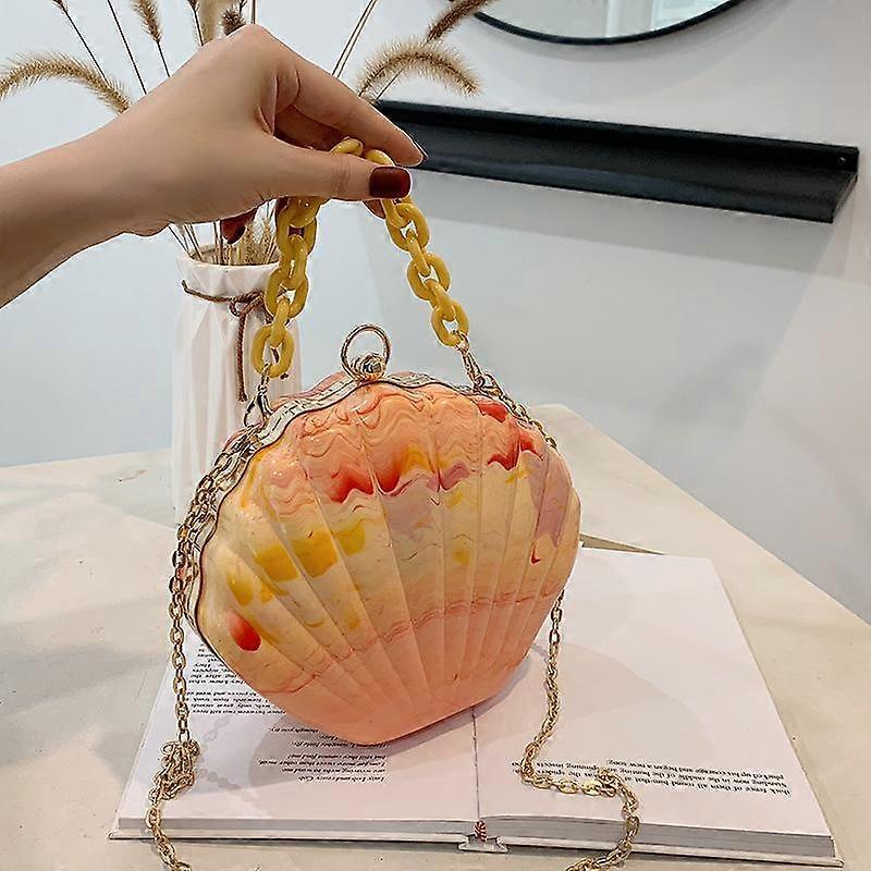 Torebki Shell Shape Party Clutch Bag Torba wieczorowa Elegancka torba Crossbody dla kobiet Torba na łańcuszek na ramię Szykowne torebki i torebki