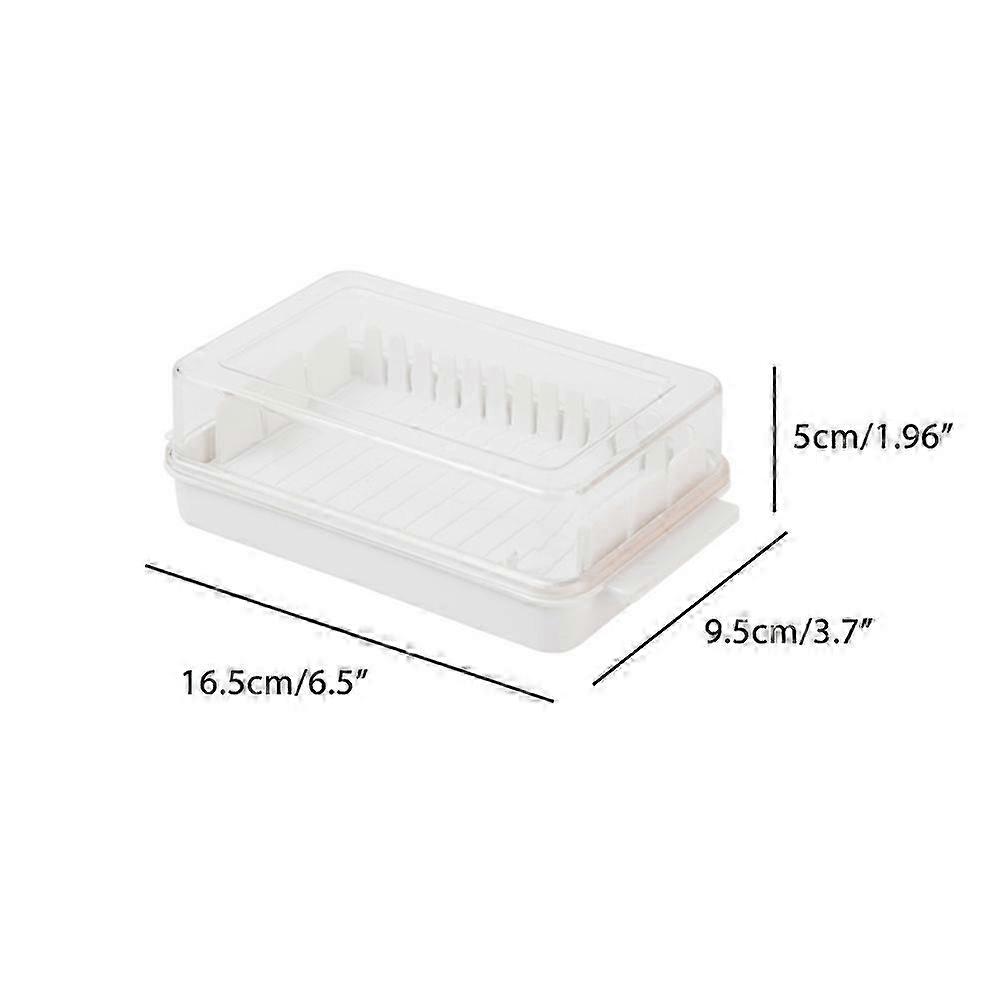 Butter Dish with Lid for Storing and Dividing Butter on Countertop with Cutting Slot