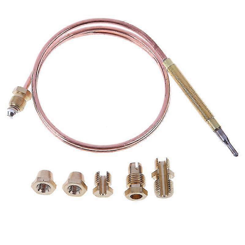 60cm Thermocouple Gas Valve Boiler Temperature Sensor Thermometer Probe Hot Water With 5 Fixed Parts Gas Valve Induction Line Qyroadwolf