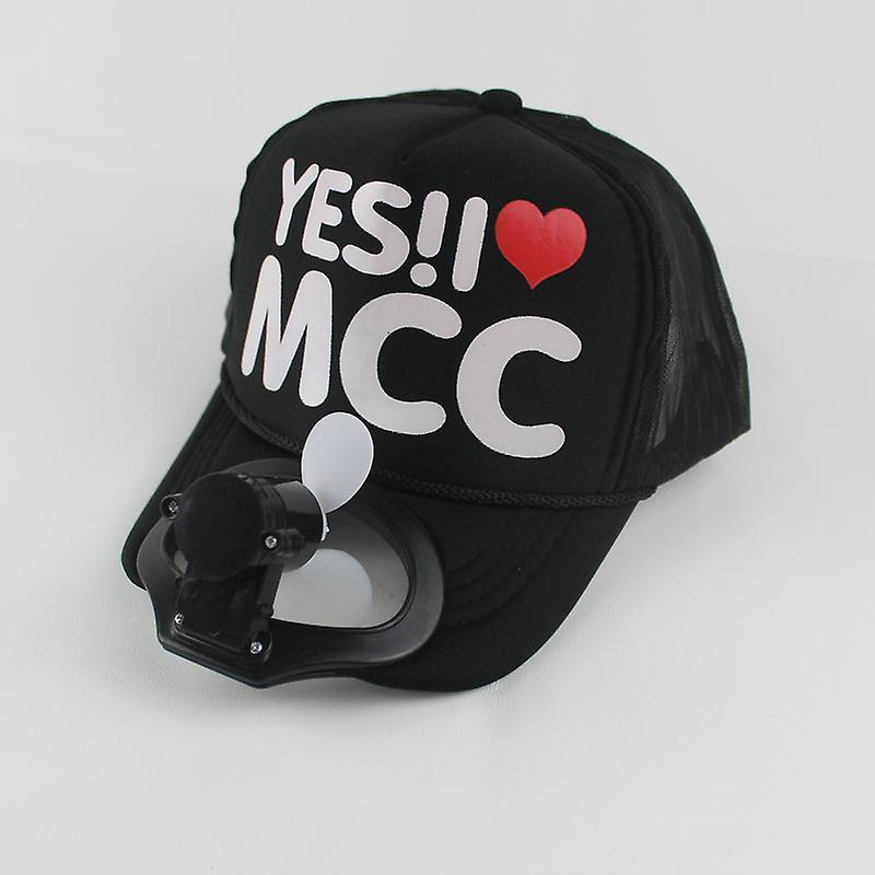 Outdoor Sunscreen Cap With Fan Mcc Pattern