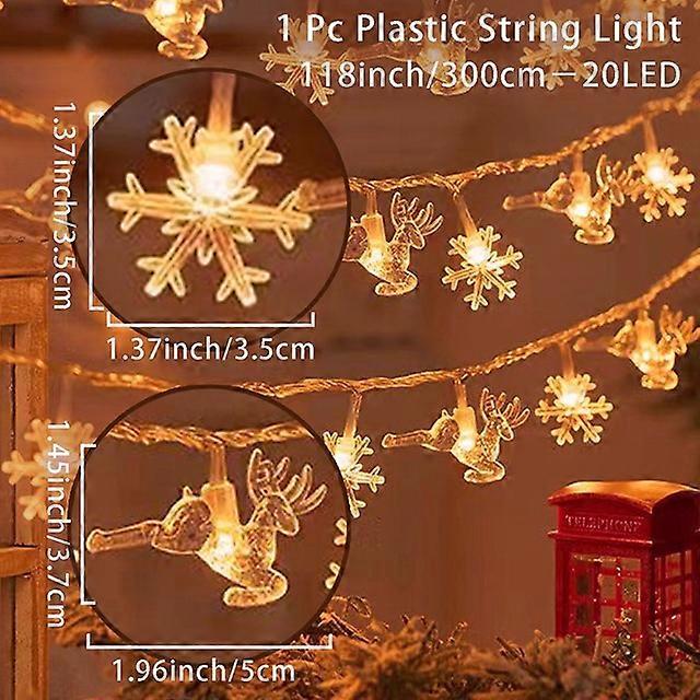 Pomul de Crăciun Fulg de zăpadă Light String 2023 Decorațiuni de Crăciun pentru casă Ornament de Crăciun fericit Cadouri de Crăciun Navidad Anul Nou
