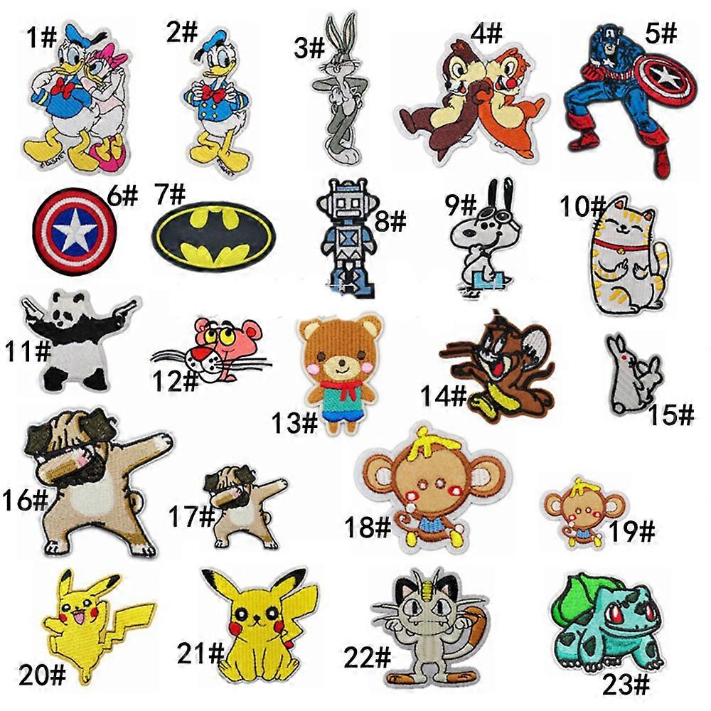 Dww-23pcs-Patch dcoratif brod adhsif de support d'excipient