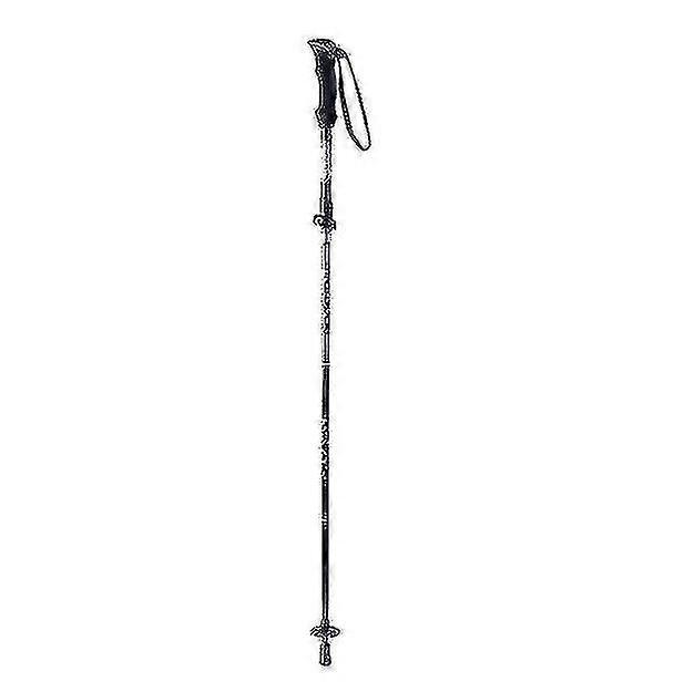 Five-section Folding Trekking Stick Aluminum Alloy Outdoor Straight Handle Curved Handle Hand Trekking Walking Stick Can Be Folded And Multi-functiona
