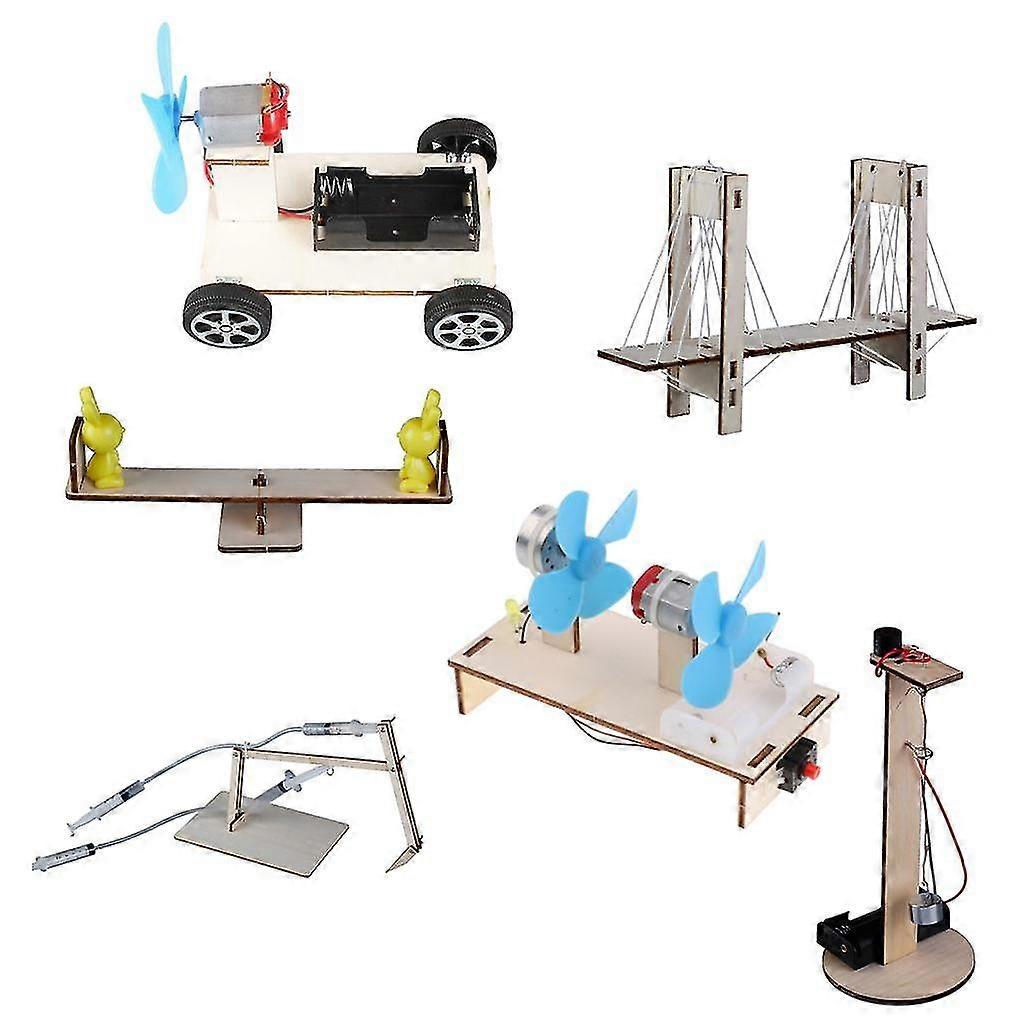 6 Set Kid Diy Circuits Model Electronic Connection Science Educational Toys