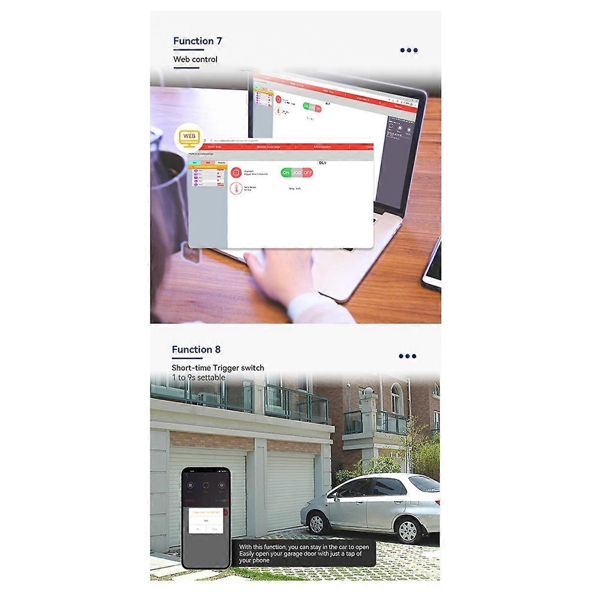 Smart 4G LTE Remote Controller DL1-WLTE 30A Relay ON/OFF Switch with Sensor Dial SMS WEB APP Control DL1-WLTE-TVC