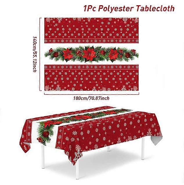 Christmas Tablecloths Merry Christmas Decorations For Home 2023 Xmas Navidad Noel Gifts Christmas Ornament Happy New Year 2024