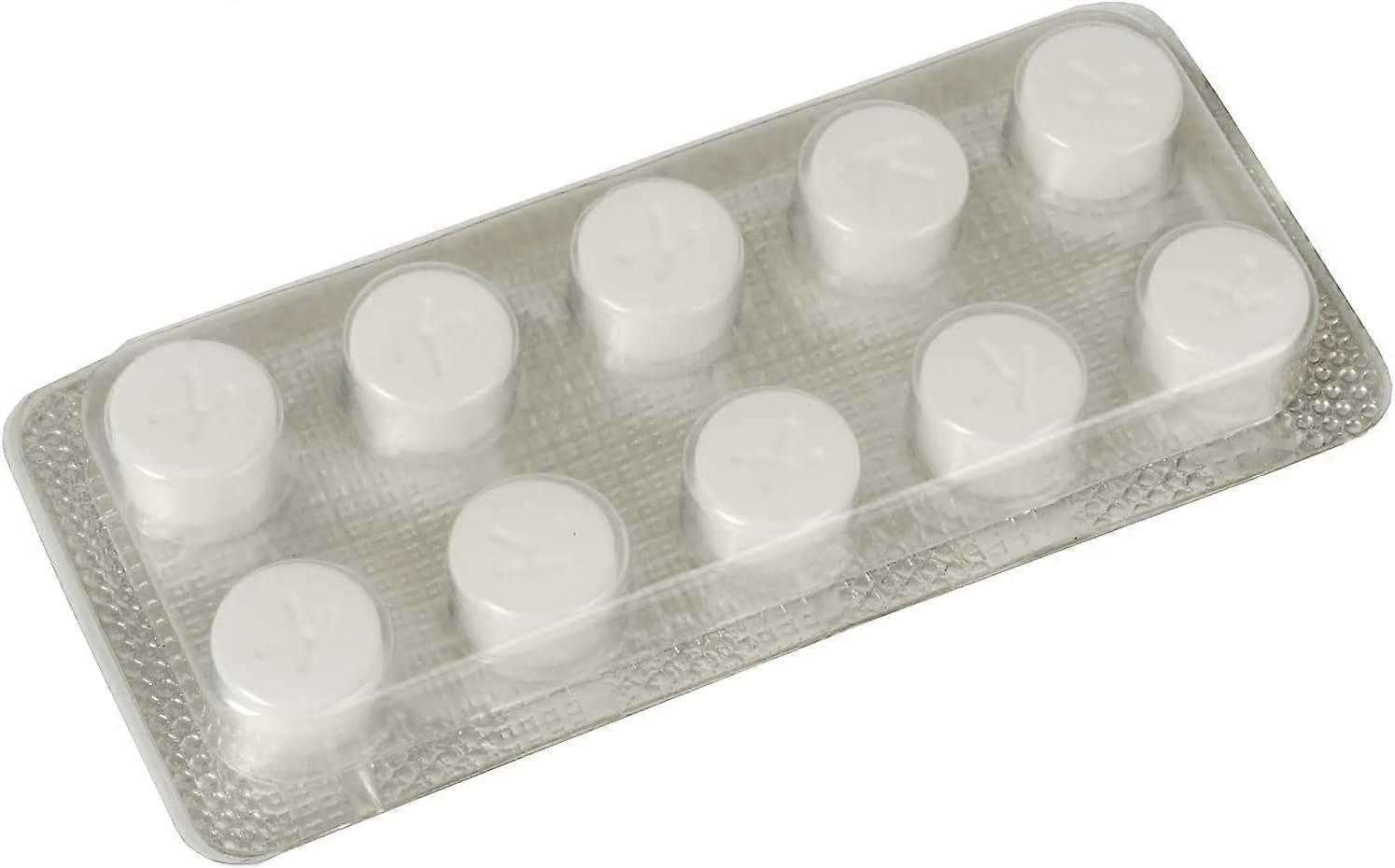 Set of 10 cleaning tablets for Full auto coffee machines, Cleans the water circuit, Protects against overheating