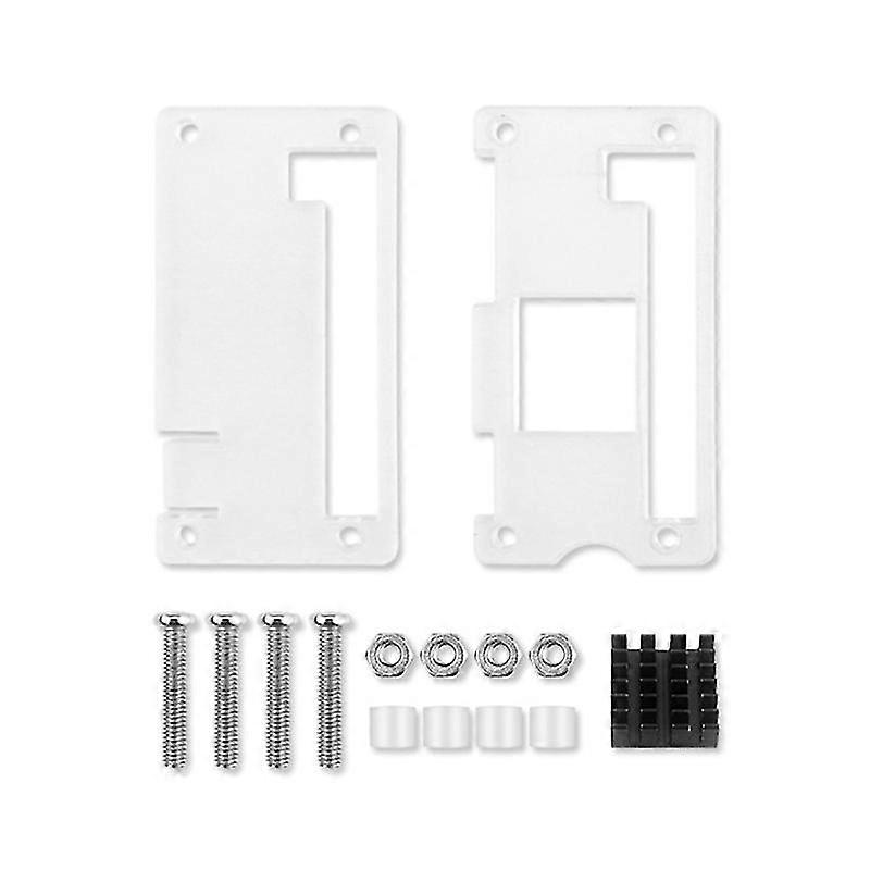 For Raspberry Pi Zero 2 W Acrylic Case Transparent Shell With Aluminum Heat Sink For Raspberry Pi Zero 2w