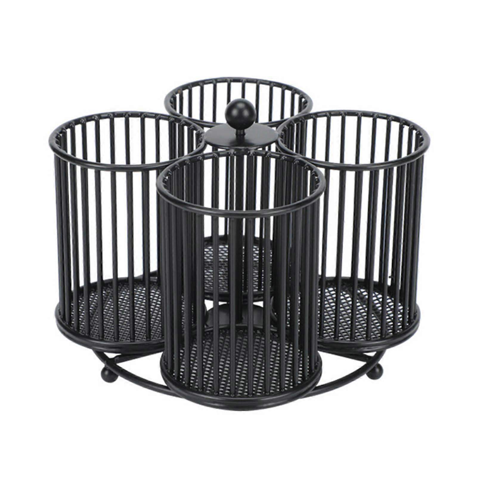 Rotating Pen Cup Rotatable Makeup Brush Holder for Kitchen Bathroom Vanity