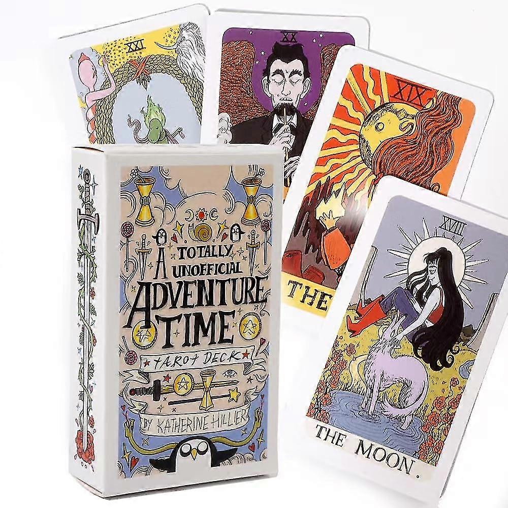 Mazzo di Tarocchi Adventure Time, Carte dei Tarocchi, Carte dei Tarocchi Edizione Tascabile Per Principianti Strumenti di divinazione Giochi da tavolo