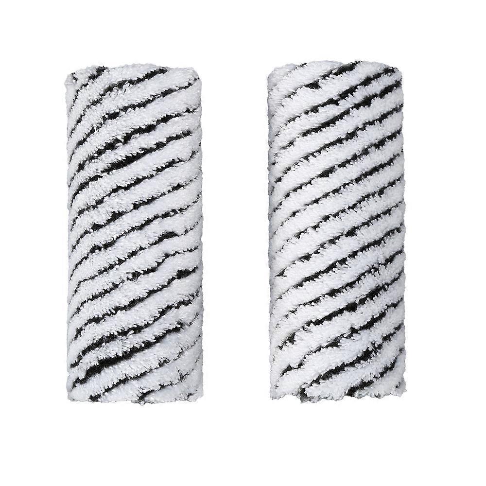 Suitable for Karcher Floor Cleaner Microfiber Stone Replacement Roller - Pack of 2, Gray