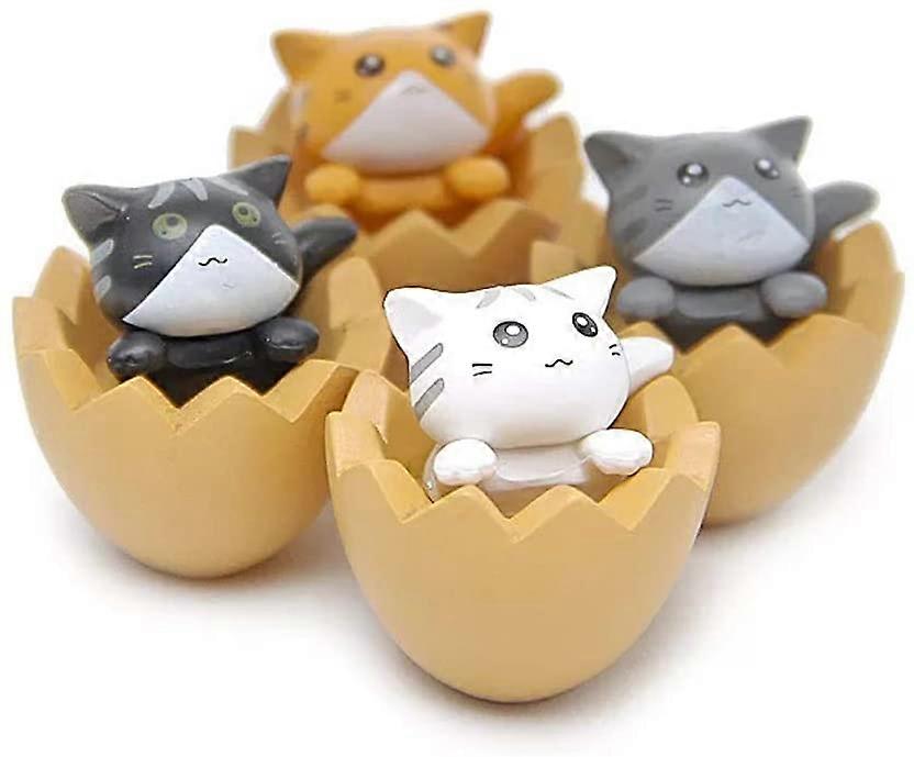 Creative Eggshell Cat Micro-Landscape Garden Beautification Doll Ornaments