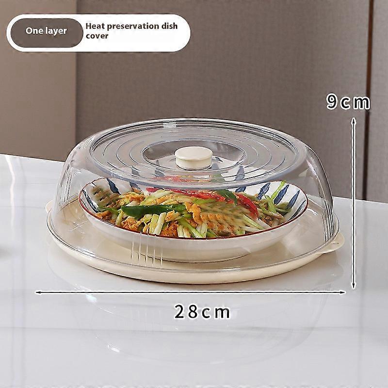 Multi-Layer Transparent Food Cover  Insulated Food Dome for Home Use, Dust and Insect Protection for Dining Table
