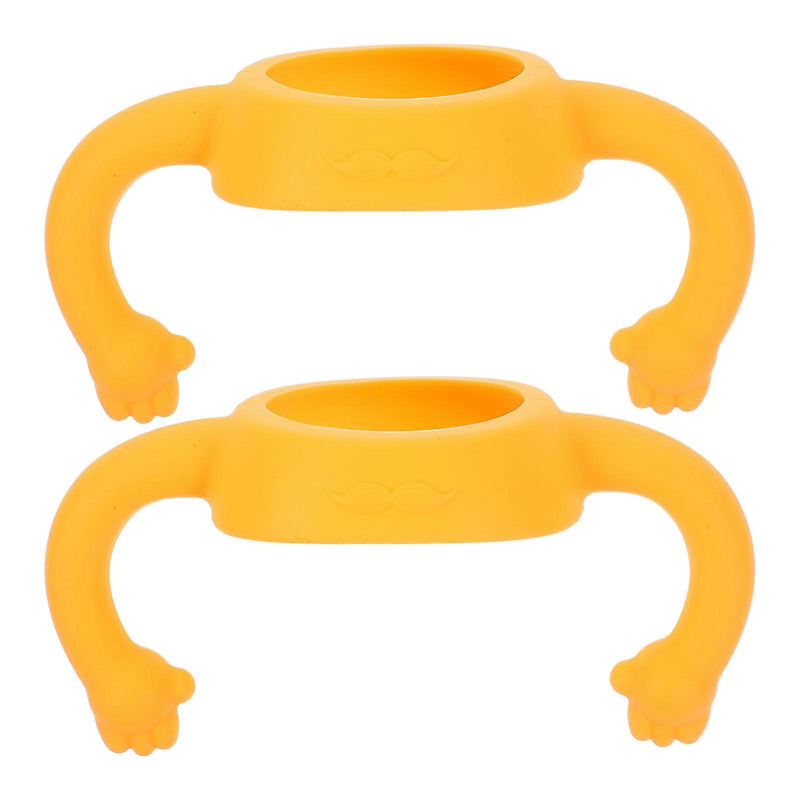 2 pcs Feeding Bottles Handle Silicone Baby Bottle Handle Milk Bottle Soft Handles