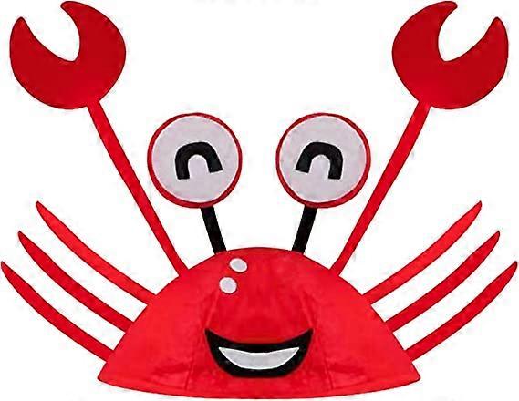 Chapeau de crabe rouge réglable