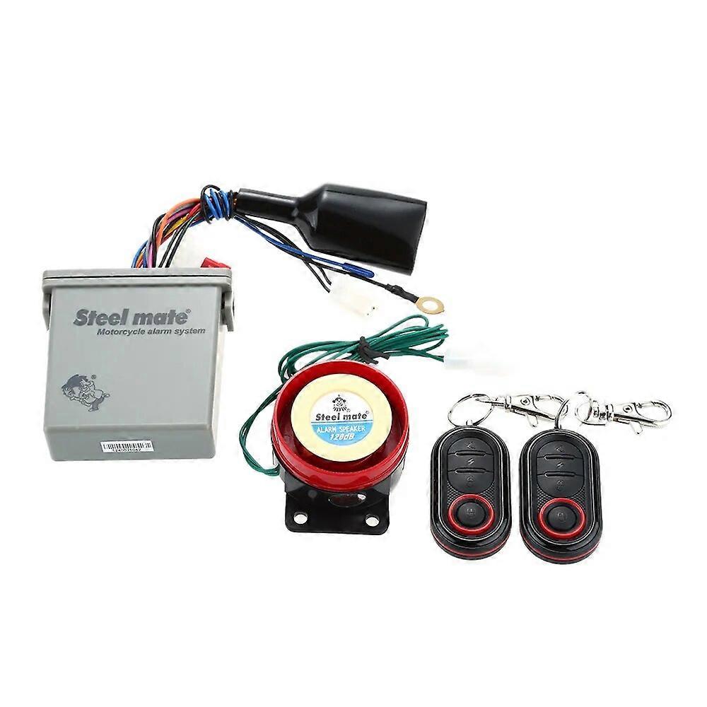 Steelmate 986E Motorcycle Alarm System Remote Engine Start Motorcycle Engine Immobilization with Transmitter