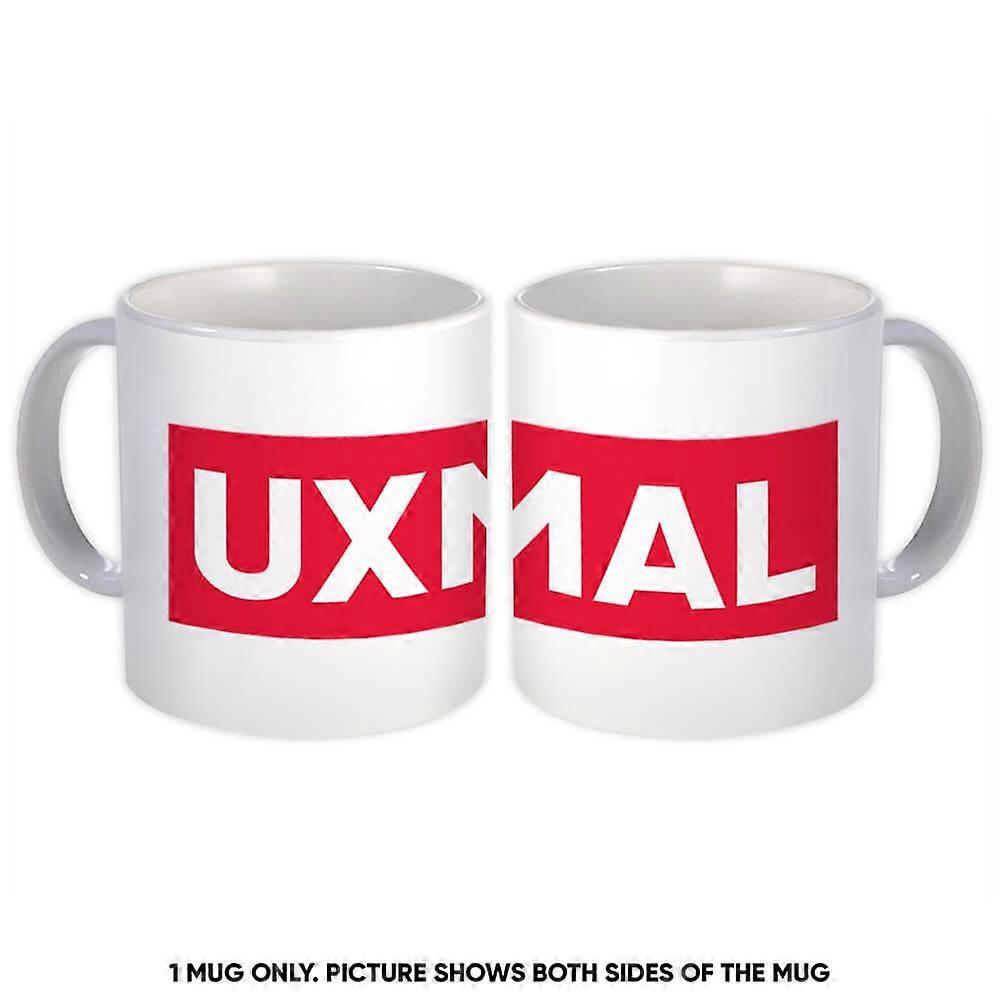 Gift Mug: Uxmal Mexico Red