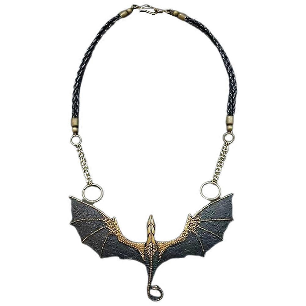 女性用ドラゴンネックレス男性ヴィンテージゴシックドラゴンペンダントネックチェーンジュエリー