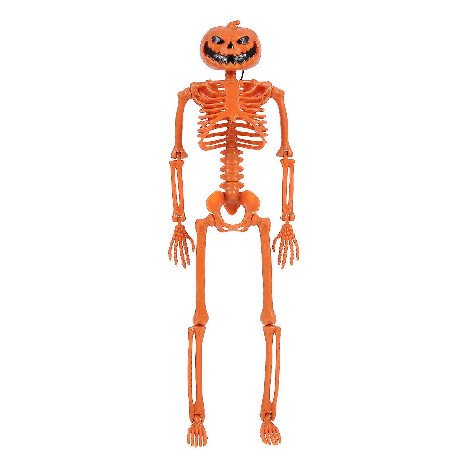 Halloween Pumpkin Head Skeleton Pendant Simulated Pumpkin Skeleton Model
