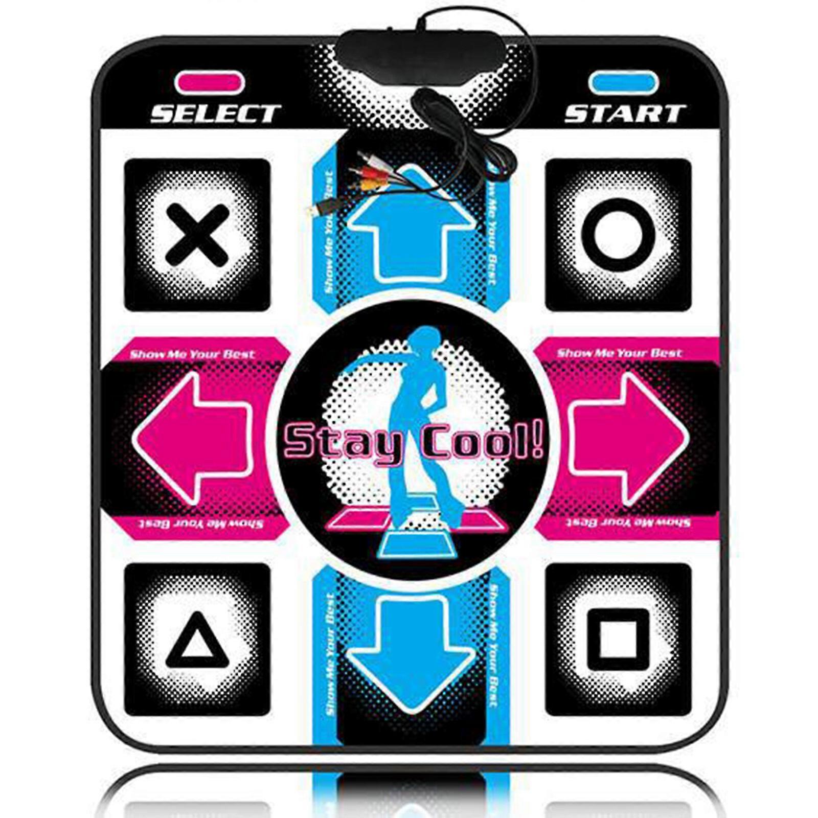 USB Wired Dance Mat with Non-Slip Surface and Sensitive Key Response for PC/Computer Games