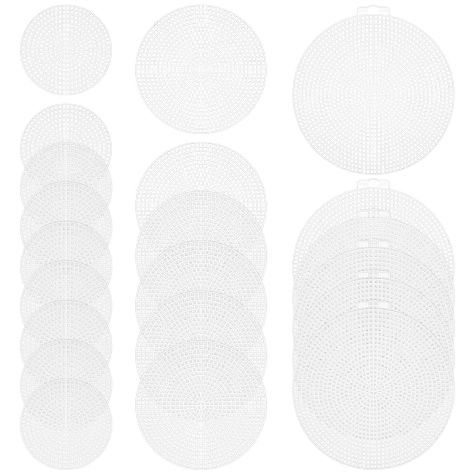 30Pcs Household Plastic Canvas Multi-function Canvas Sheets Wear-resistant Stitch Meshes