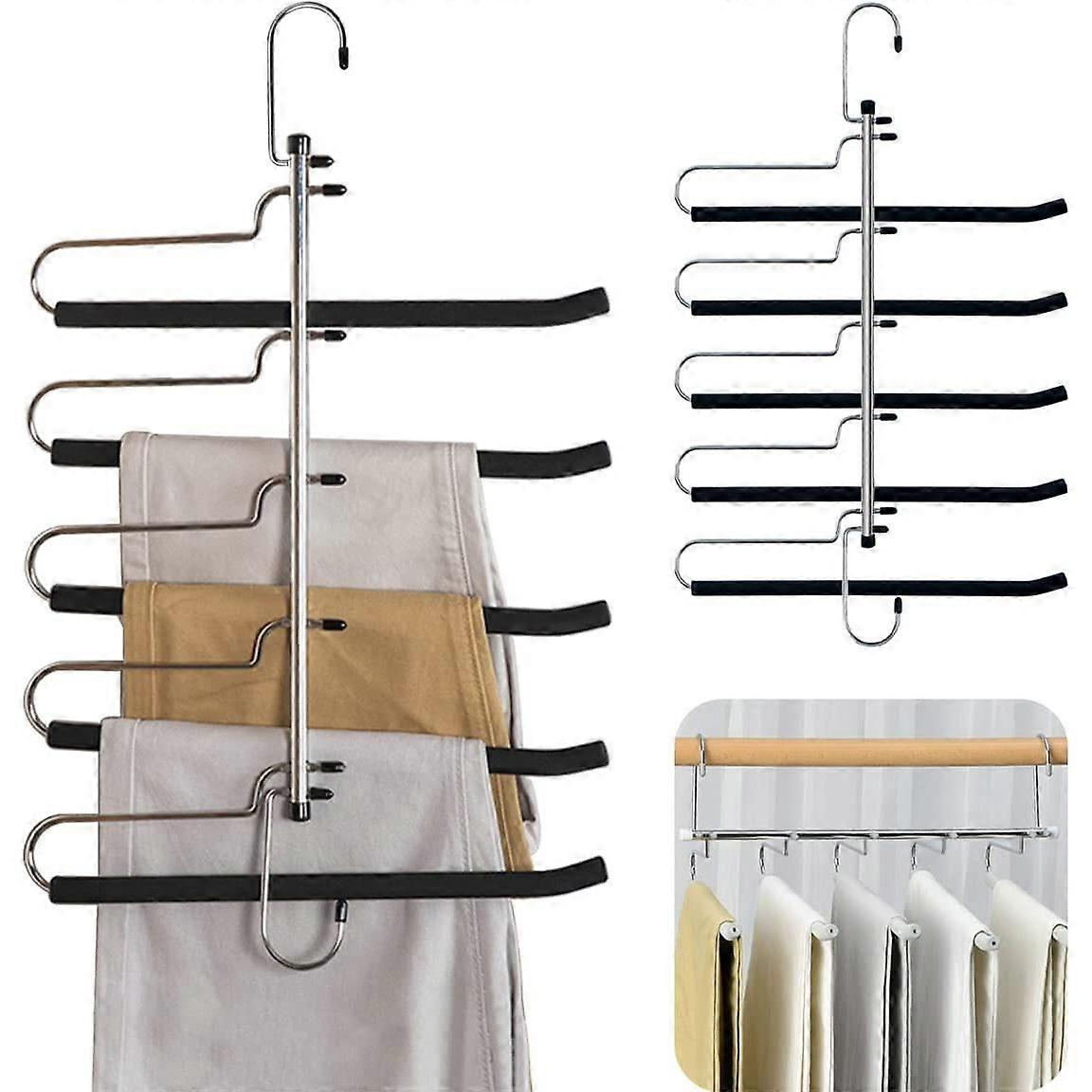Multi-Functional Pants Hangers for Space Saving