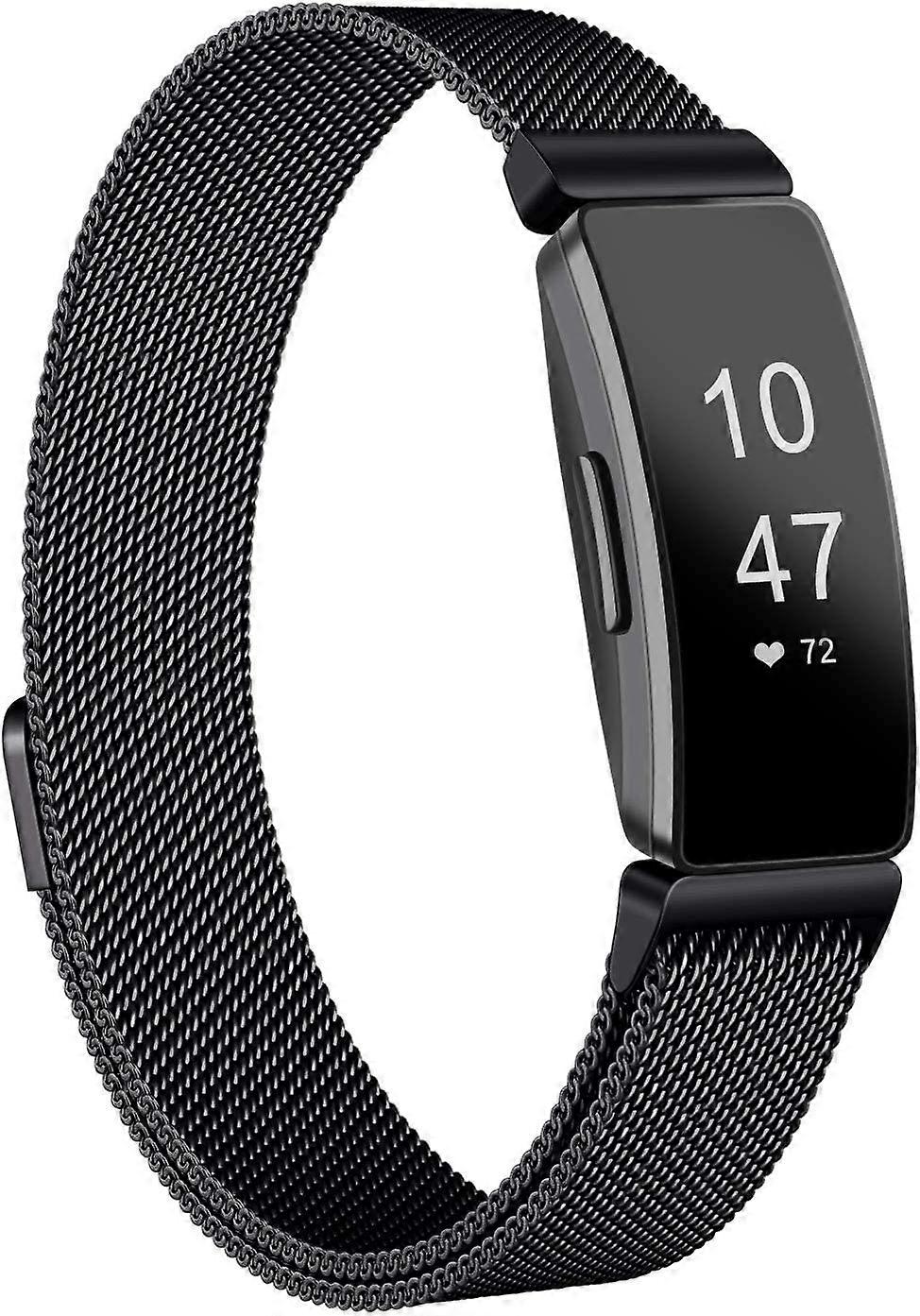 Bands Compatible with Fitbit Inspire 2 & Inspire HR & Inspire &Ace 2, Breathable Stainless Steel Loop Mesh Magnetic
