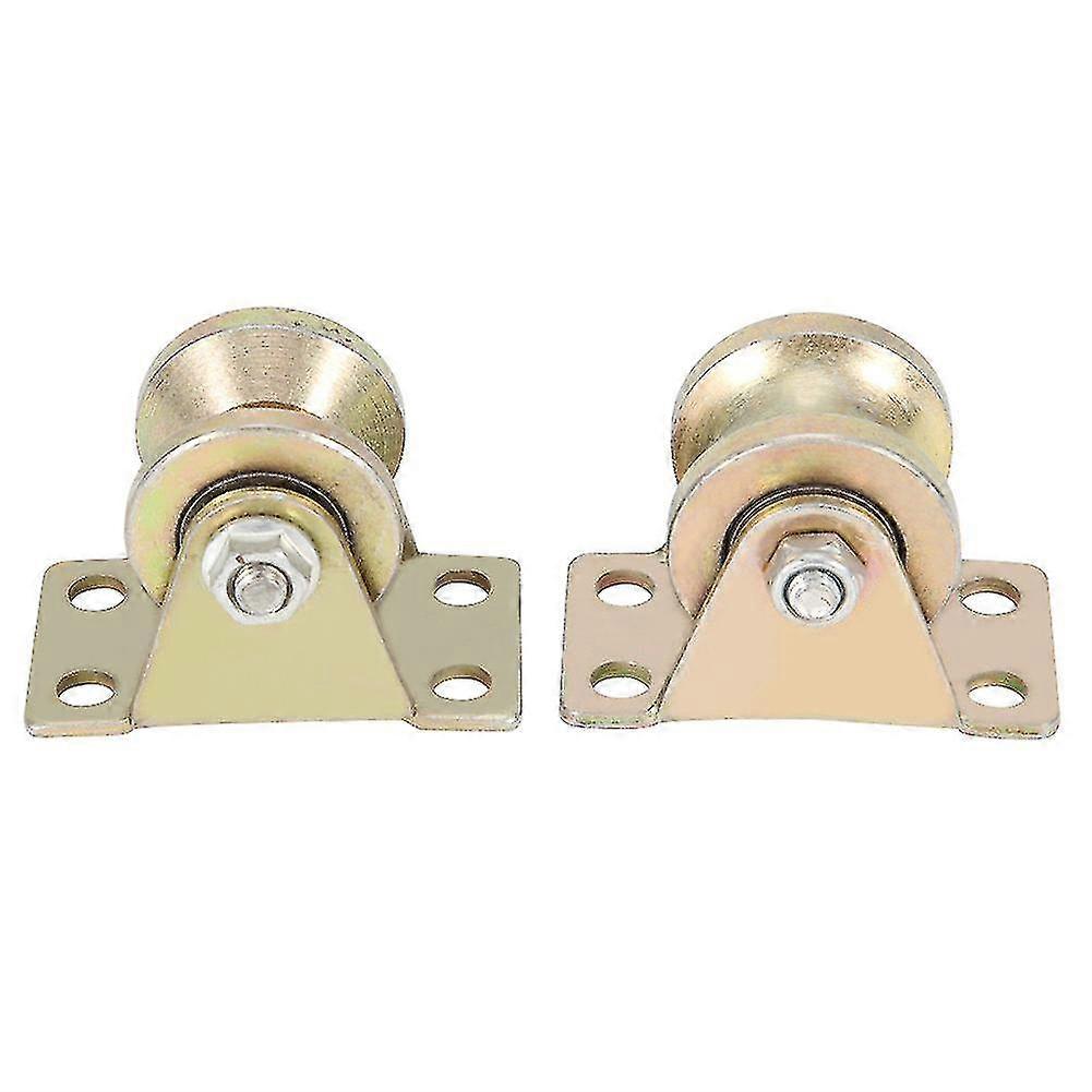 2pcs 32mm Sliding Gate Roller U Type Groove Wheel Track Rail For Sliding Gate Track
