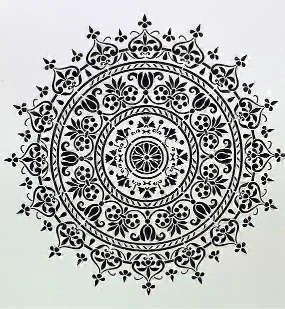 Auxiliary Painting Template Large Reusable Stencil For Floor Wall Tile Fabric Furniture