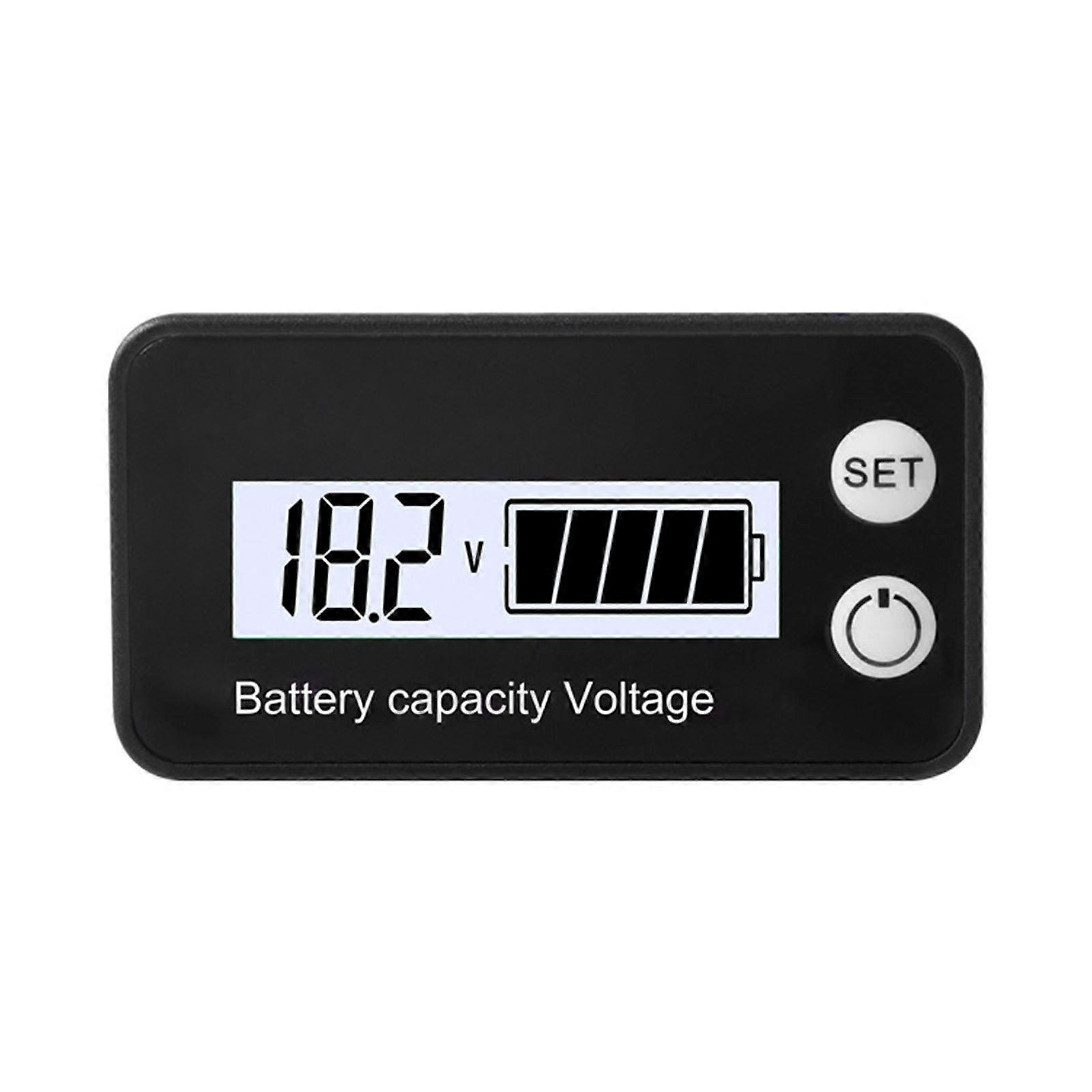 Battery Capacity Monitor Gauge Meter Temperature Test Battery Status Indicator