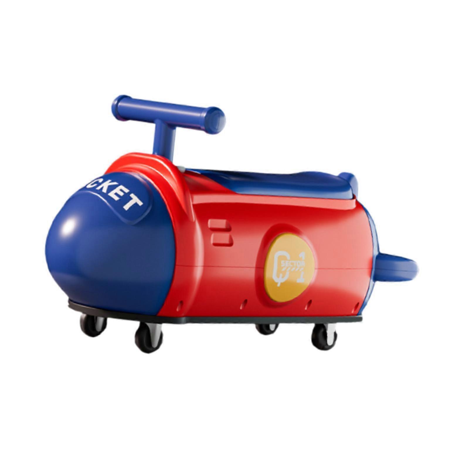 Children Twist Car Boy Girl Practice Balancing Smooth Surface Push Along Car red