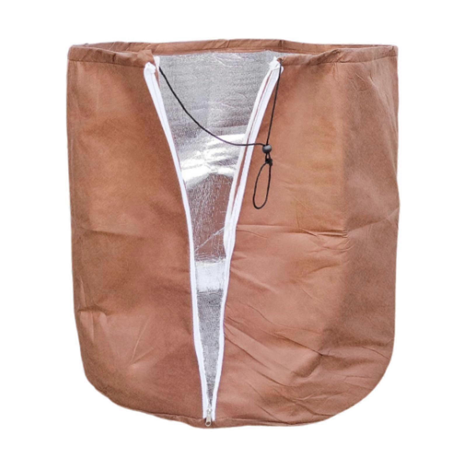 حقيبة حماية وعاء الزهور الشتوية لأشجار الفاكهة في الهواء الطلق بطانة فيلم الألومنيوم 45 سم × 50 سم