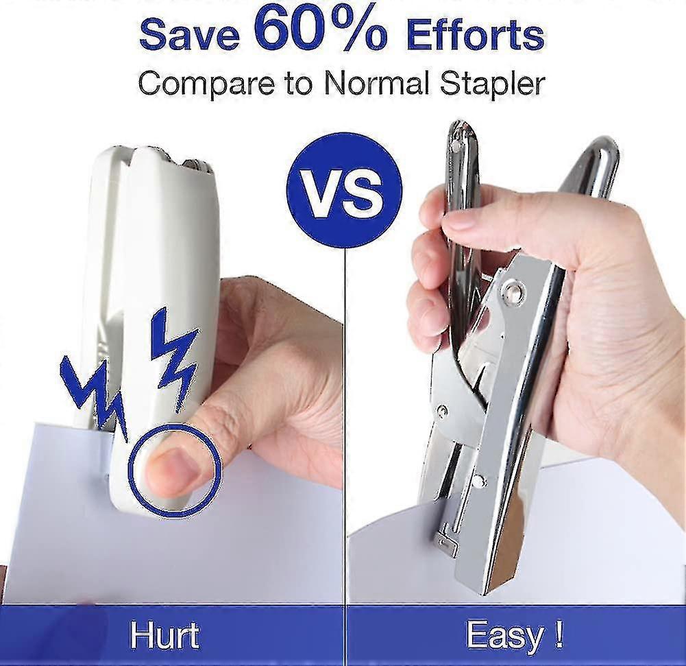 Stapler,with 100staples And Remover Set 20 Sheets Capacity Full Desktop Office Size Work