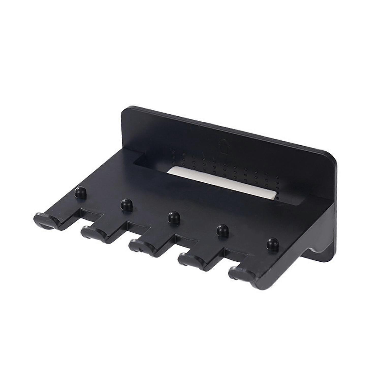 Wall Mount Toothbrush Holder 5 Slots No Drill Adhesive Modern Multi-functional Phone Toothpaste