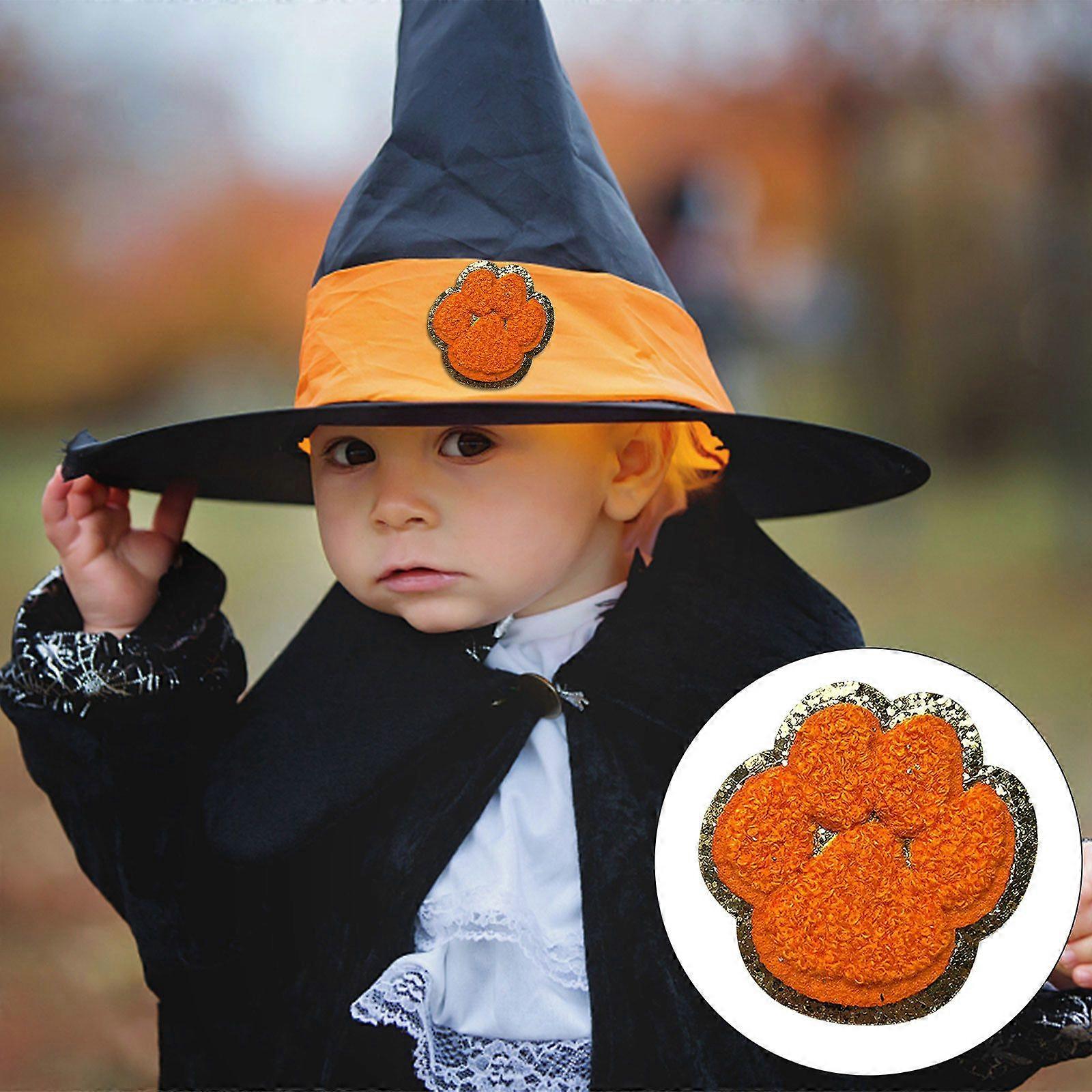 بريق منشفة التطريز هالوين اليقطين قزم ازياء التطريز حقائب القبعات وغيرها من الملحقات DIY