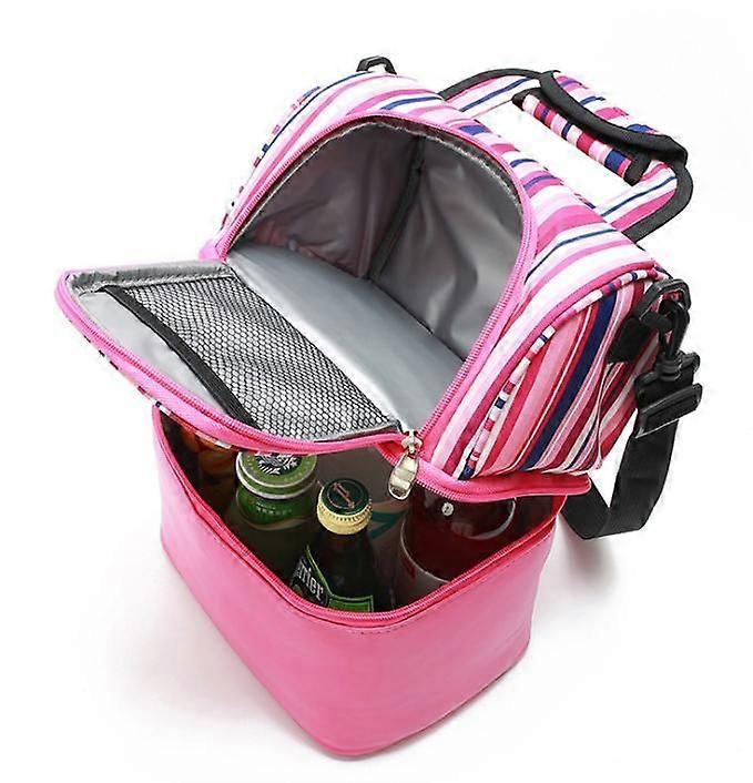 Insulated Lunch Box Bag Picnic Cooler Tote with Dispensing Lid