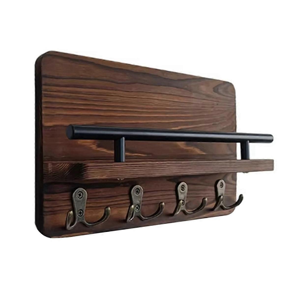 Key Holder Wall Mounted Coat Bag Hanger Rack Key Decorative Hook for Entryway Mudroom Hallway Bathr