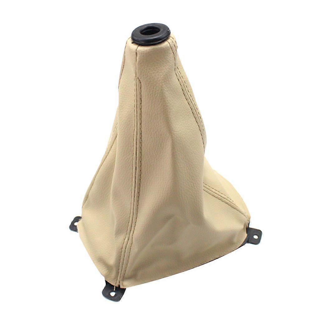 Auto PU nahka manuaalinen vaihdevipu pölysuojus beige