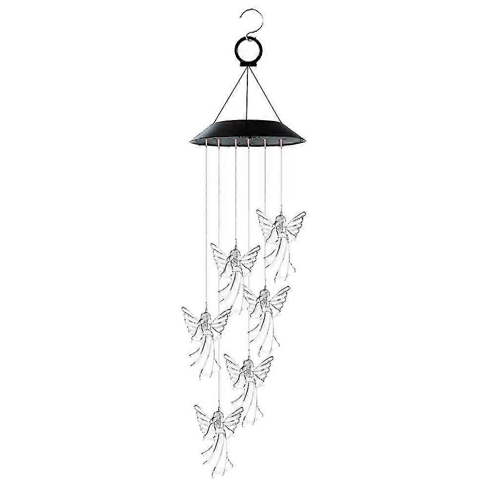 Solar Wind Chimes, Led Solar Powered Wind Chimes Lamp Color Changing Waterproof Garden Chimes