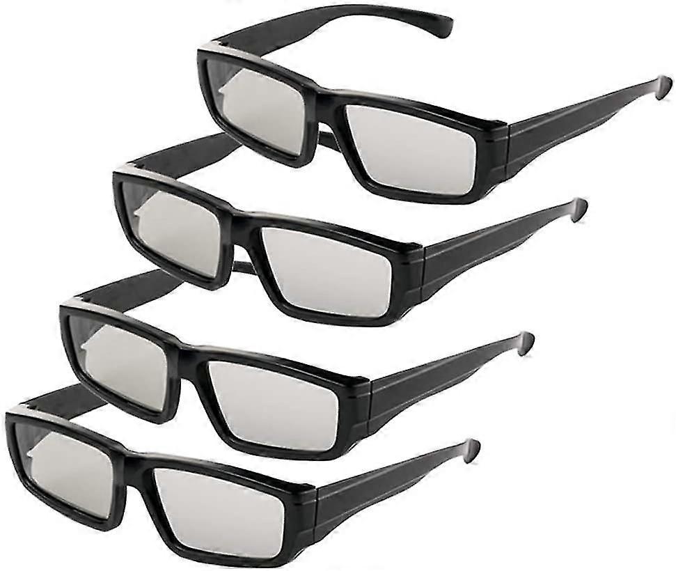 4x نظارات 3D للجنسين السلبي المستقطب نظارات 3D ل LG ، سوني ، باناسونيك ، توشيبا ، Vizio وجميع أجهزة التلفزيون 3D السلبية مشاهدة الأفلام الدائرية المستقطبة Le