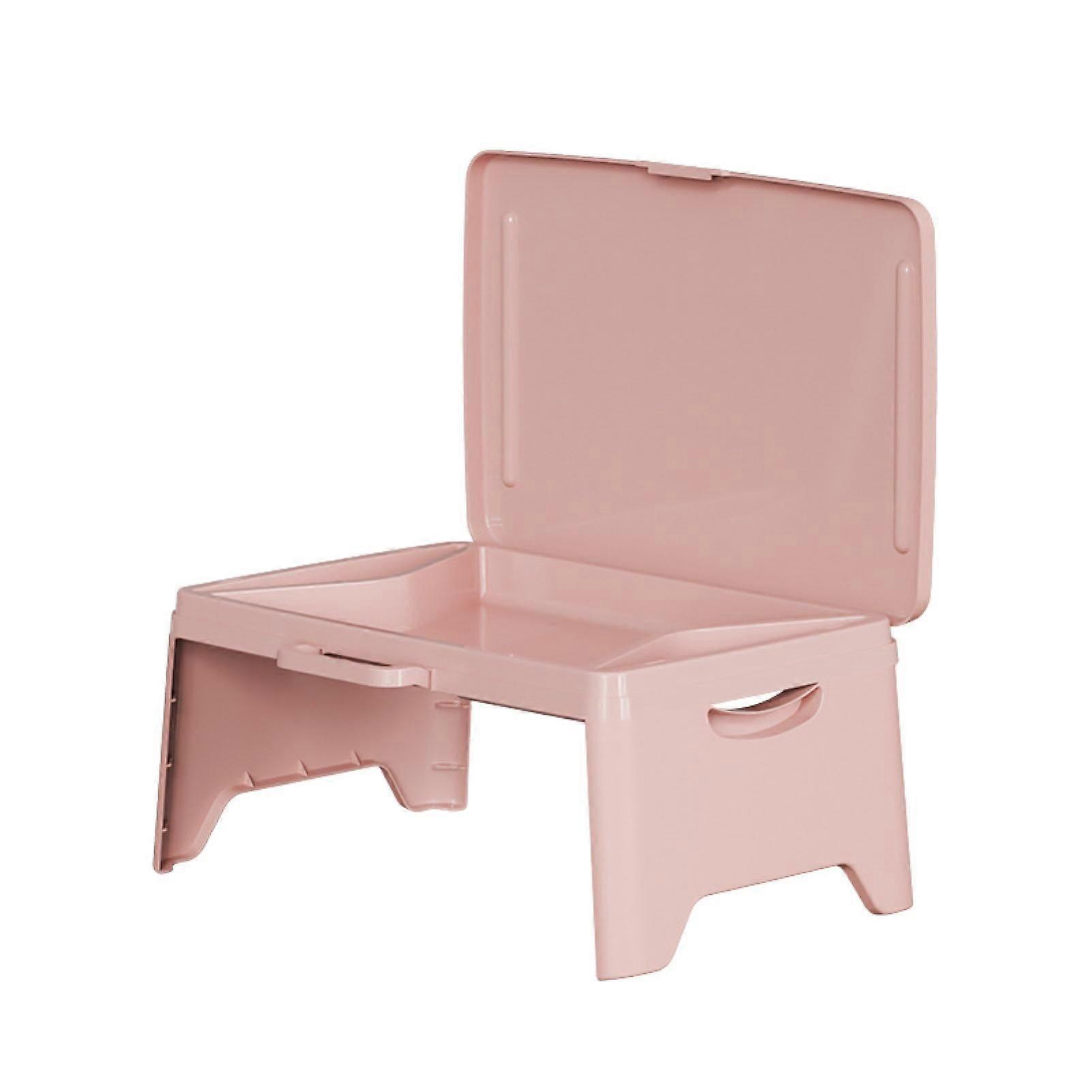 Foldable Lap Desk with Portable Handle Heavy Duty Lightweight Travel Standing Bed Laptop Computer Desk Students Mini Study Work Table